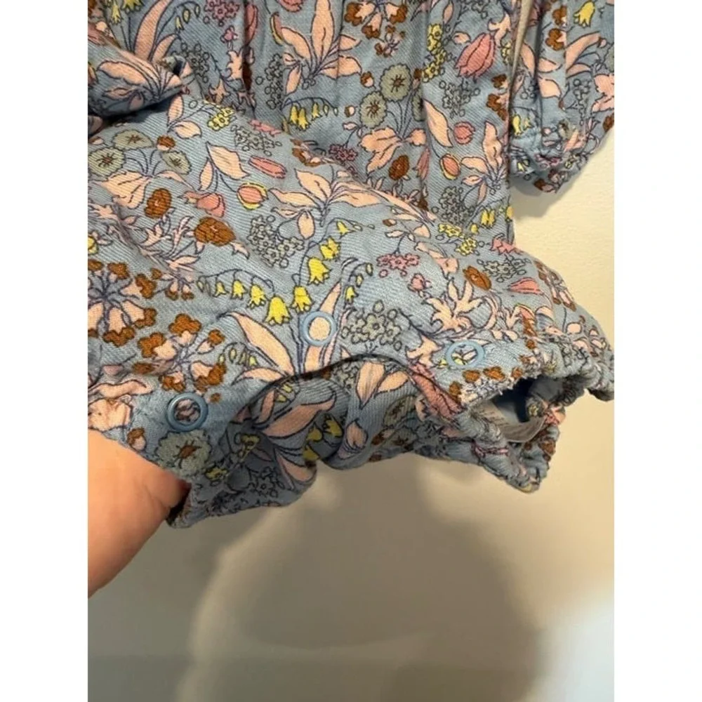 Mini Boden 2-3Y Smocked Floral Romper EEUC